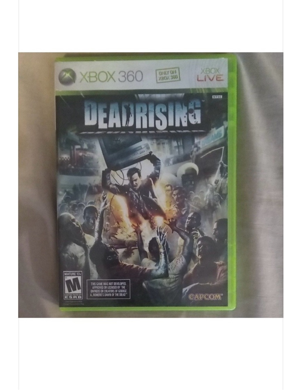 DEADRISING XBOX 360 Video Game 2006 Y2K Capcom/Microsoft PLAYS FINE M For Mature